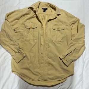 Lands' End Mustard Button-Up Shirt